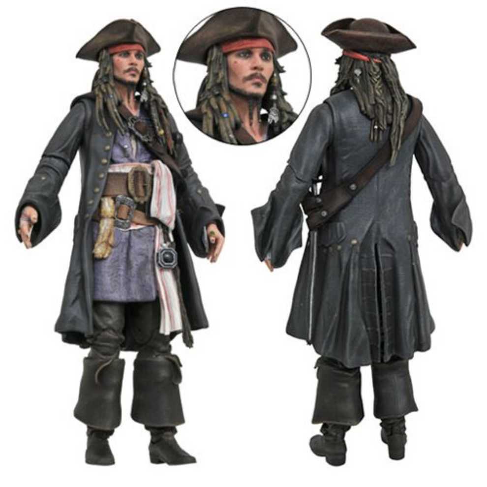 Diamond Select Toys Pirates Of The Caribbean Jack Sparrow - Diamond Select Toys (Pirates Of The Caribbean: Dead Men Tell No Tales) action figure collectible [Barcode 699788824610] - Main Image 4