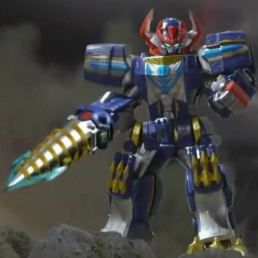 Power Rangers Super Mega Force Q Rex Megazord - Bandai (Power Rangers Super Mega force) action figure collectible - Main Image 3