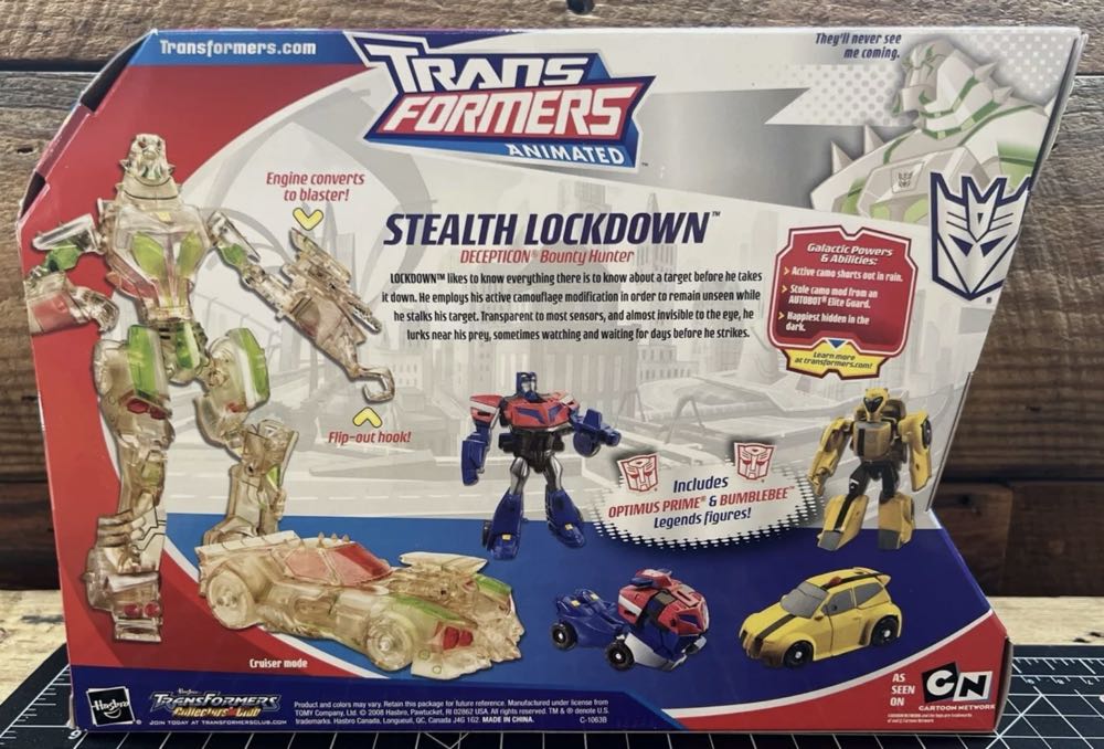 Transformers Animated 3-Pack Stealth Lockdown - Hasbro (Transformers Animated) action figure collectible [Barcode 653569336594] - Main Image 2