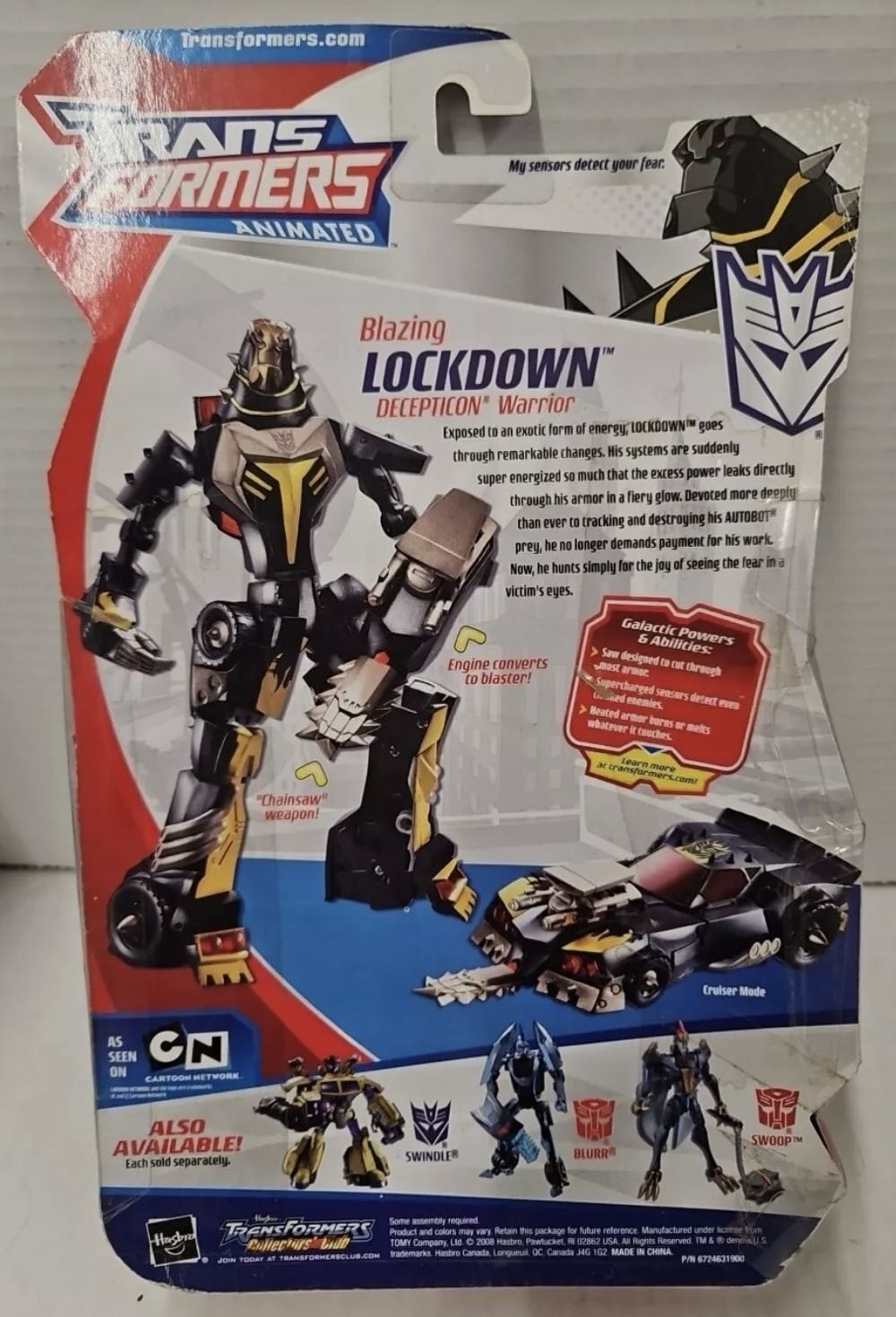 Transformers Animated Deluxe Class Lockdown - Hasbro (Transformers Animated) action figure collectible [Barcode 653569349822] - Main Image 2