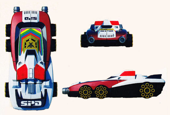 Power Rangers Super Mega force Delta Runner Zord - Bandai (Power Rangers Super Mega force) action figure collectible - Main Image 3