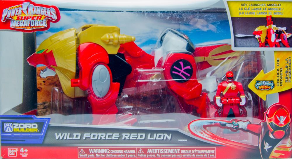 Power Rangers Super Mega Force Wild Force Red Lion - Bandai (Power Rangers Super Mega force) action figure collectible - Main Image 1