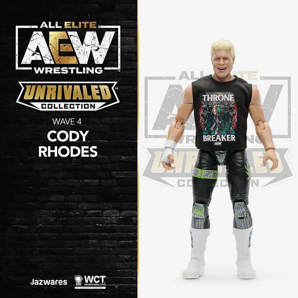 Cody Rhodes  - Jazwares (AEW Unrivaled Collection) action figure collectible [Barcode 191726377245] - Main Image 2
