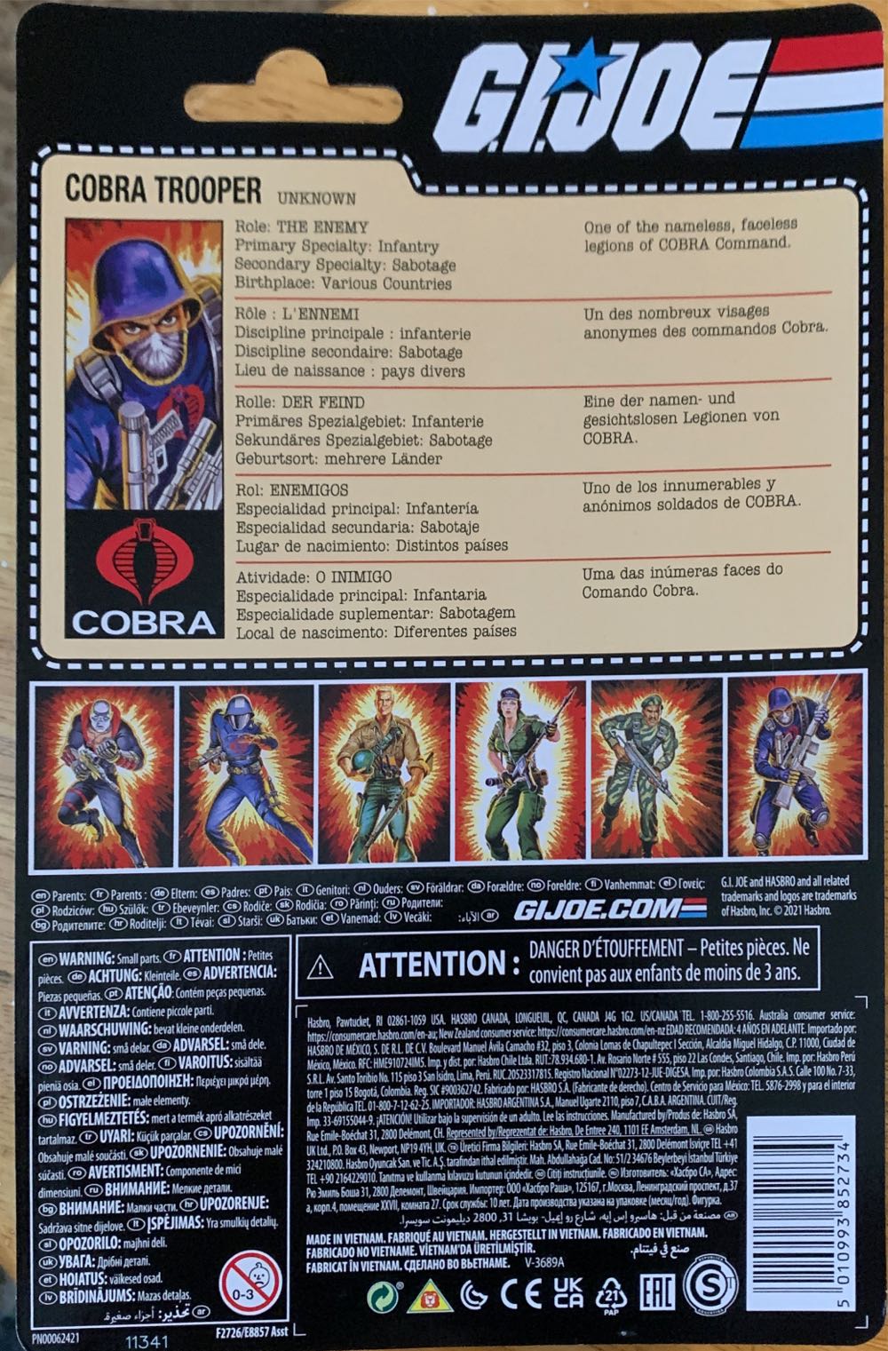Cobra Trooper - Hasbro (GI Joe: Retro) action figure collectible [Barcode 5010993852734] - Main Image 2