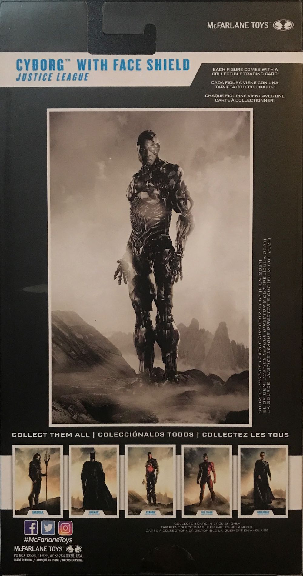 Cyborg with Face Shield (Helmet) - Mcfarlene Toys (Zack Snyder’s Justice League) action figure collectible [Barcode 787926150971] - Main Image 2