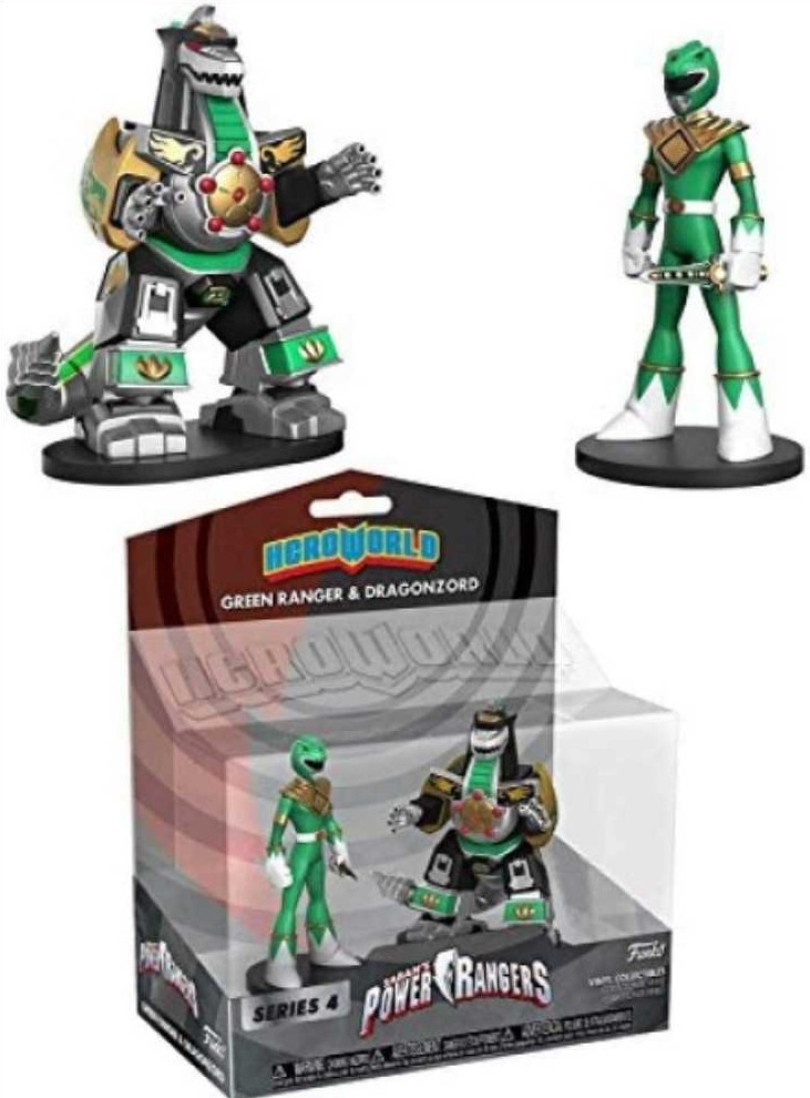 Green Ranger & Dragonzord - Funko Pop (Power Rangers Funko Heroworld) action figure collectible - Main Image 2