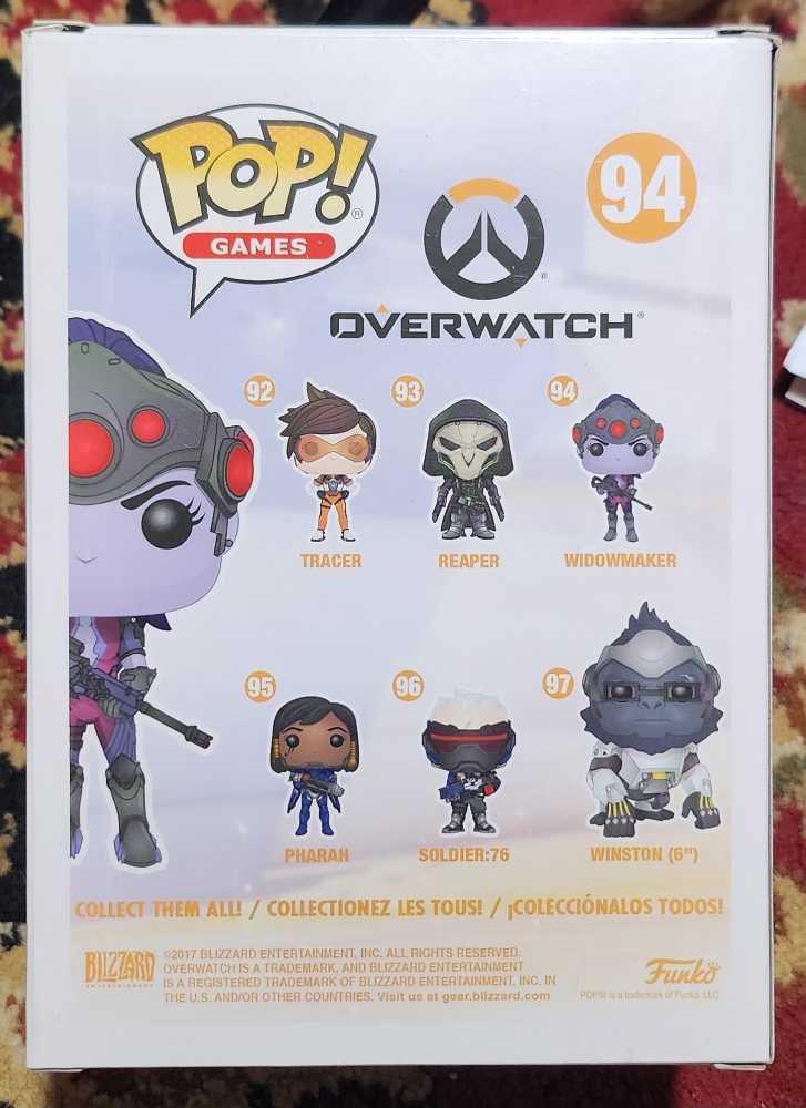 Funko Pop! Overwatch Widowmaker Loot Crate Exclusive Widowmaker #94   action figure collectible [Barcode 889698267694] - Main Image 2