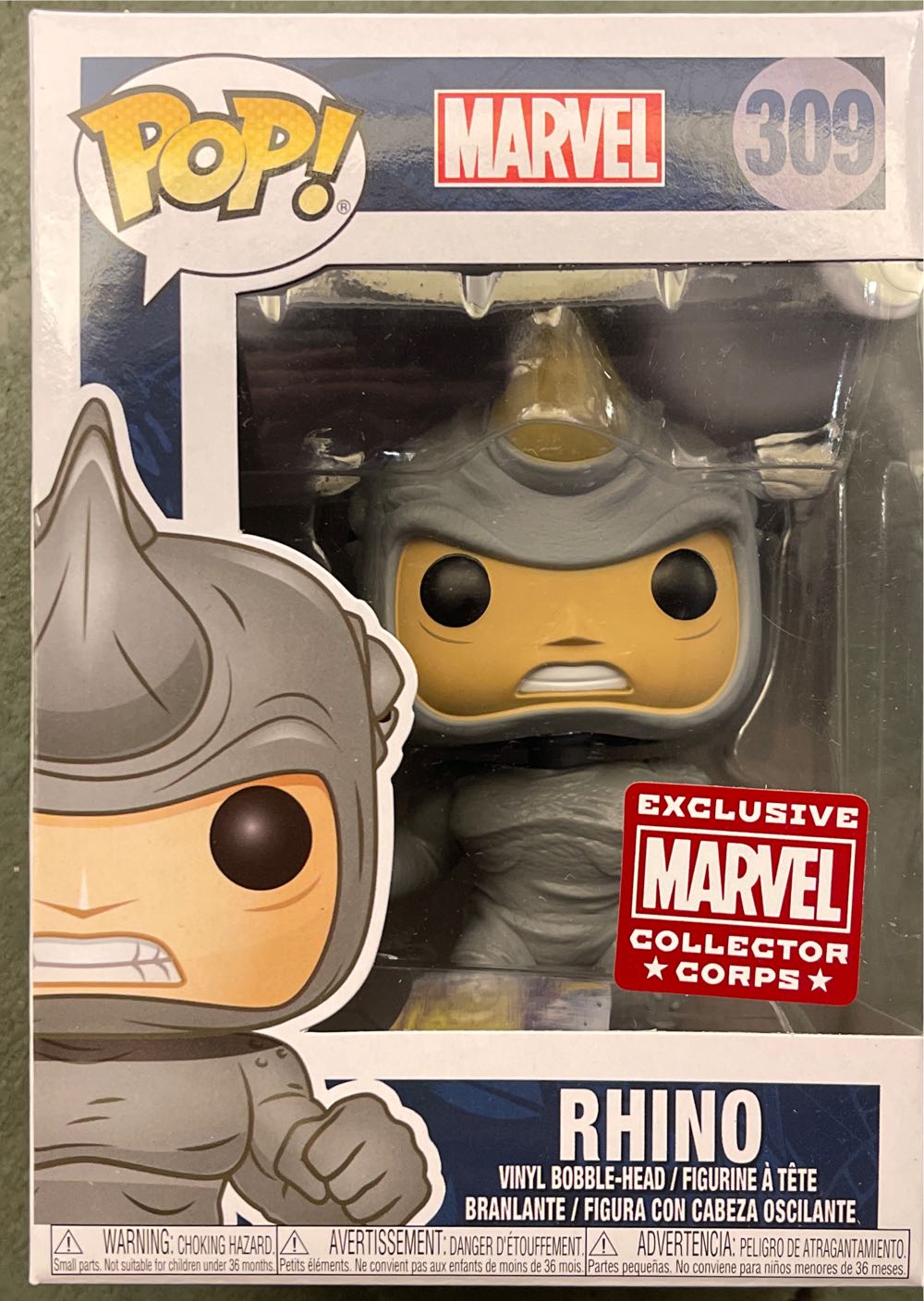 Rhino Pop - Funko action figure collectible - Main Image 1
