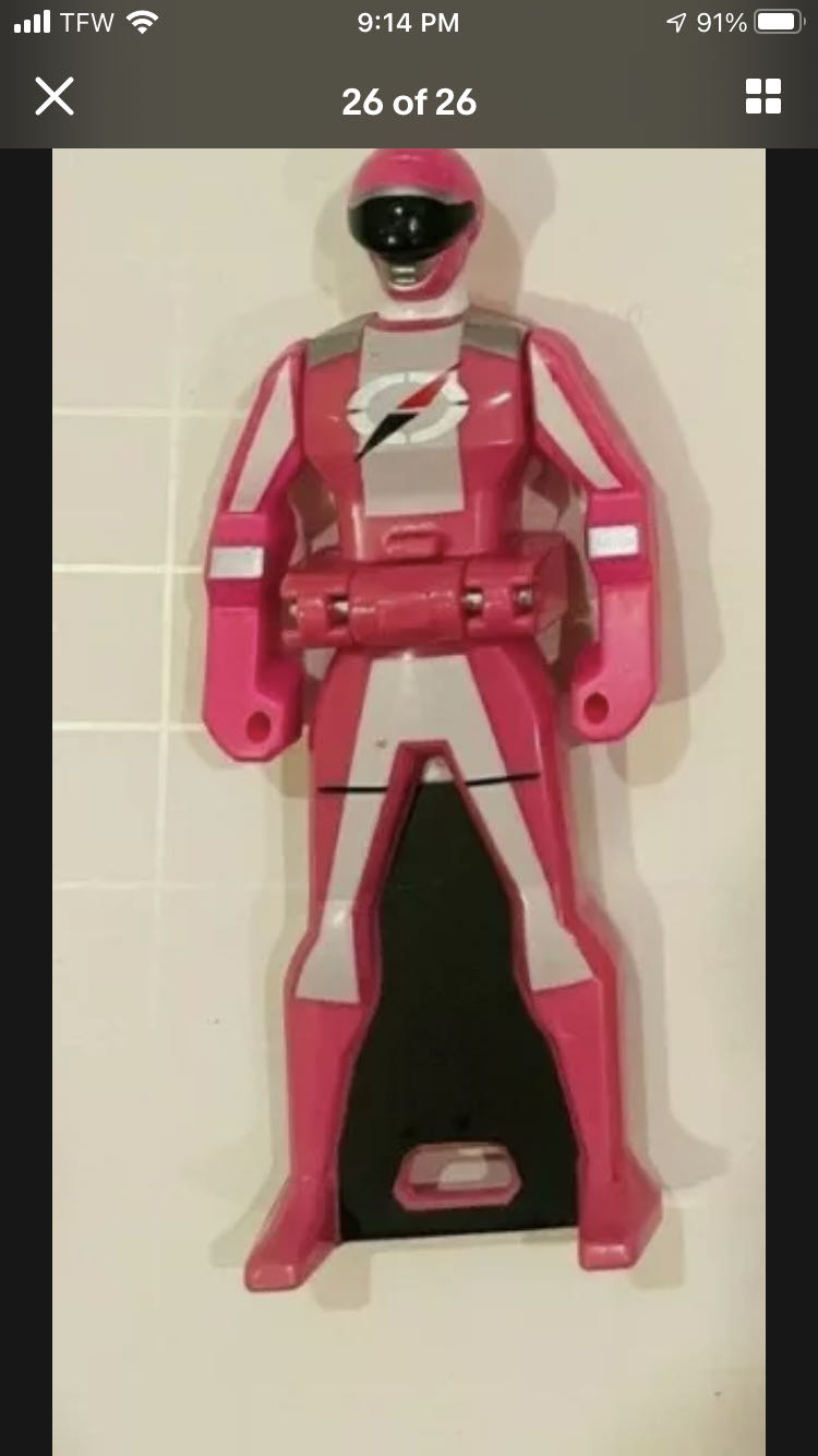 Power Rangers Super Mega Force Pink Operation Overdrive Ranger Key - Bandai (Power Rangers Super Mega force) action figure collectible - Main Image 1