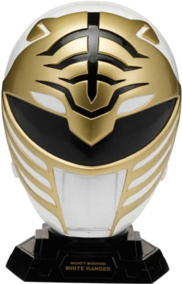 Mighty Morphin White Ranger 1/4 Scale Helmet - Bandai (Power Rangers Legacy Collection) action figure collectible - Main Image 2