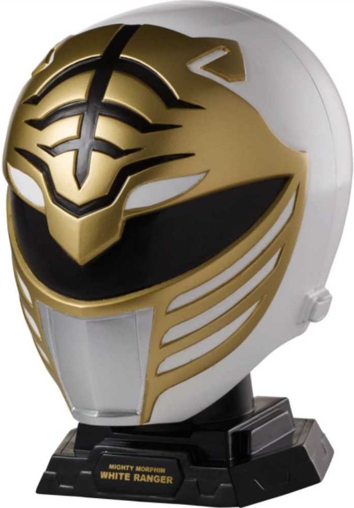 Mighty Morphin White Ranger 1/4 Scale Helmet - Bandai (Power Rangers Legacy Collection) action figure collectible - Main Image 3