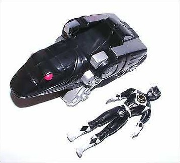 Black Ranger & Frog Ninjazord - McDonalds (Power Rangers McDonalds 1995 Movie Collection) action figure collectible - Main Image 2