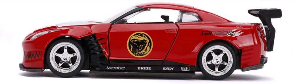 Red Ranger 2009 Nissan GT-R (R35) - Jada Toys (Power Rangers Die-Cast Collection) action figure collectible - Main Image 4