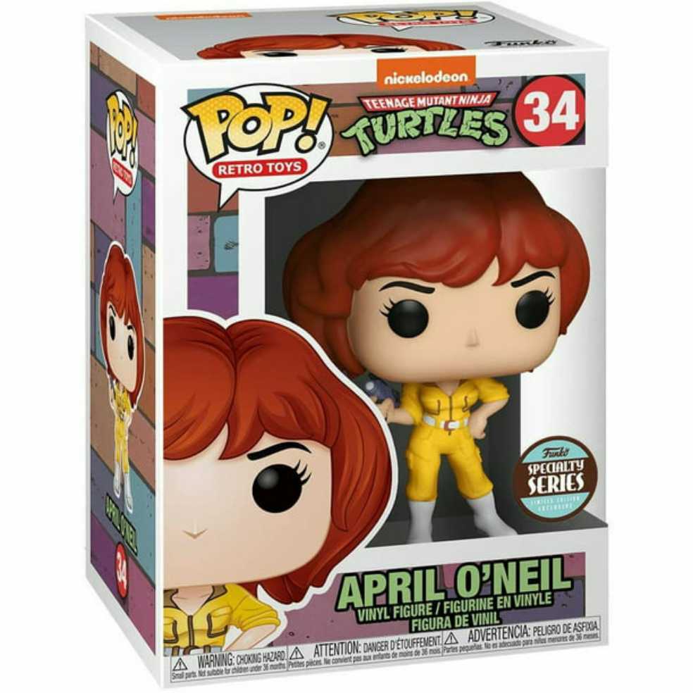 TMNT April O’Neil! - Funko Pop! Retro Toys (Teenage Mutant Ninja Turtles Cartoon Series) action figure collectible [Barcode 889698523578] - Main Image 2