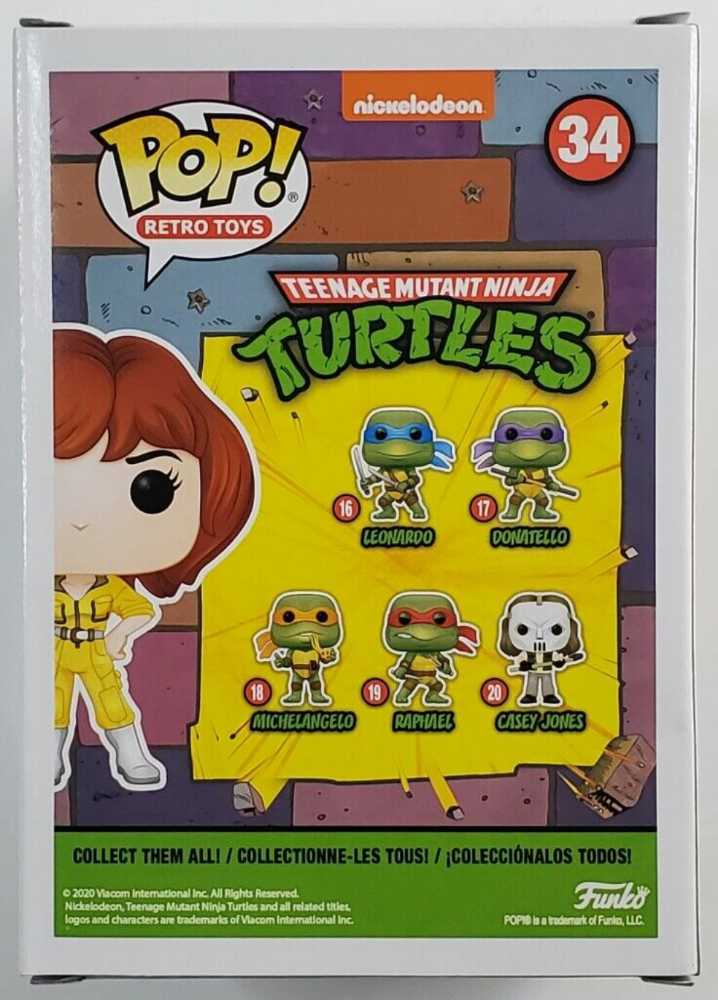 TMNT April O’Neil! - Funko Pop! Retro Toys (Teenage Mutant Ninja Turtles Cartoon Series) action figure collectible [Barcode 889698523578] - Main Image 4