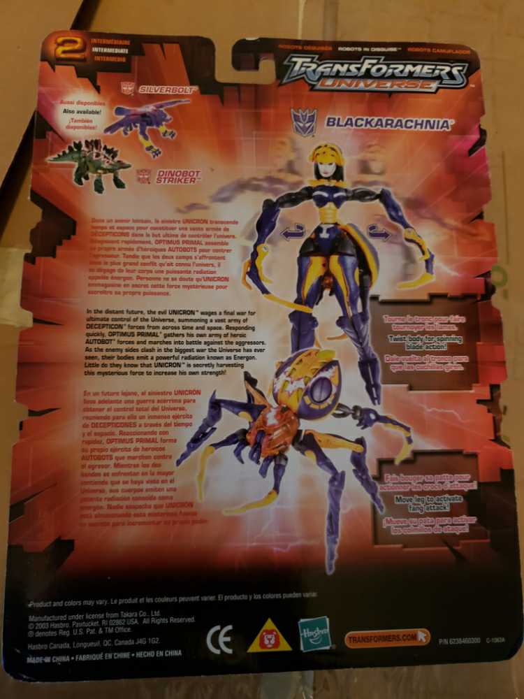 Transformers Universe Blackarachnia  action figure collectible [Barcode 076930809044] - Main Image 2