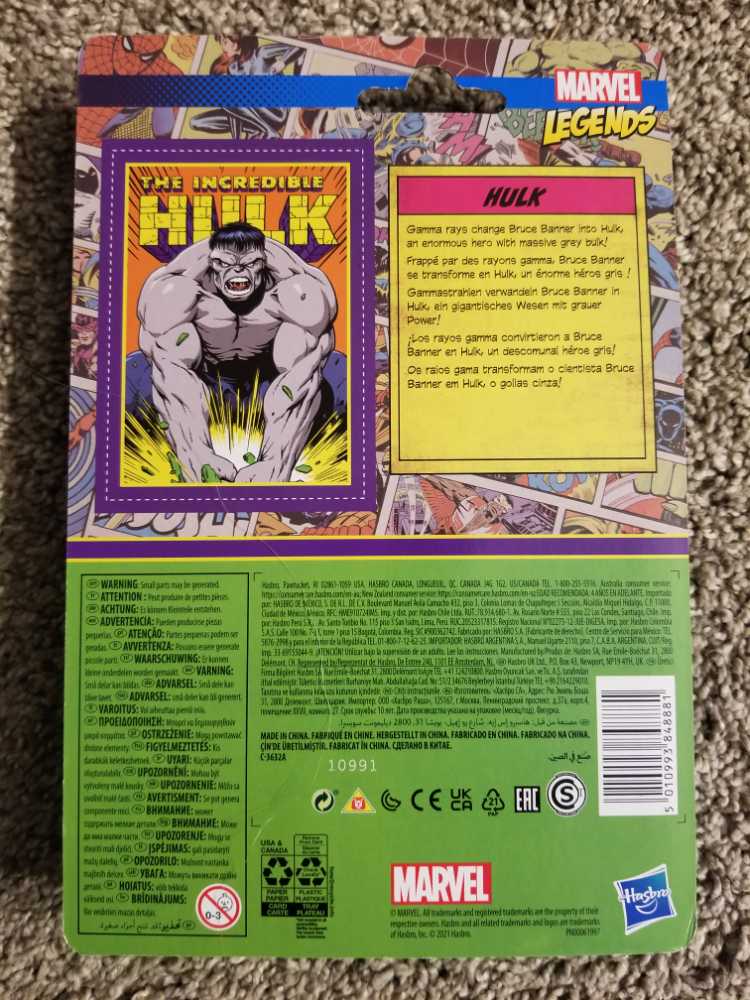 Hulk (Grey) - Hasbro (Marvel Comics) action figure collectible [Barcode 5010993848881] - Main Image 3