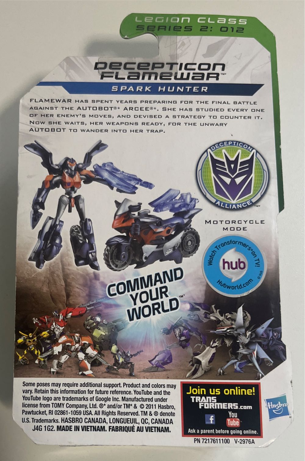 Decepticon Flamewar - Hasbro (Transformers: Prime) action figure collectible [Barcode 653569770701] - Main Image 2