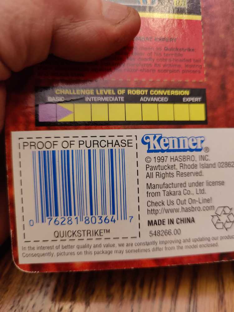 Quickstrike (Fuzor) - Hasbro (Transformers: Beast Wars) action figure collectible [Barcode 076281803647] - Main Image 4