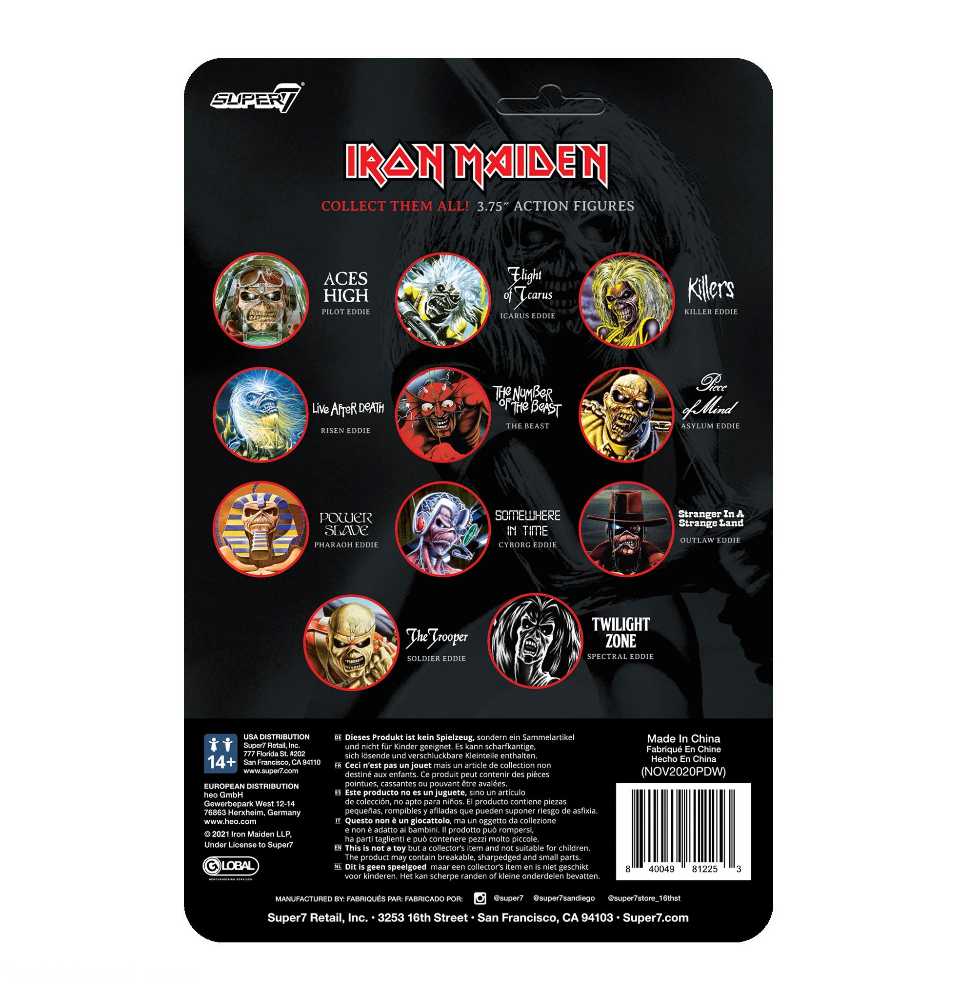 IRON MAIDEN (Maiden Japan Eddie) Maiden Japan - Super 7 / ReAction Figures (IRON MAIDEN ReAction Figures) action figure collectible [Barcode 840049812253] - Main Image 2