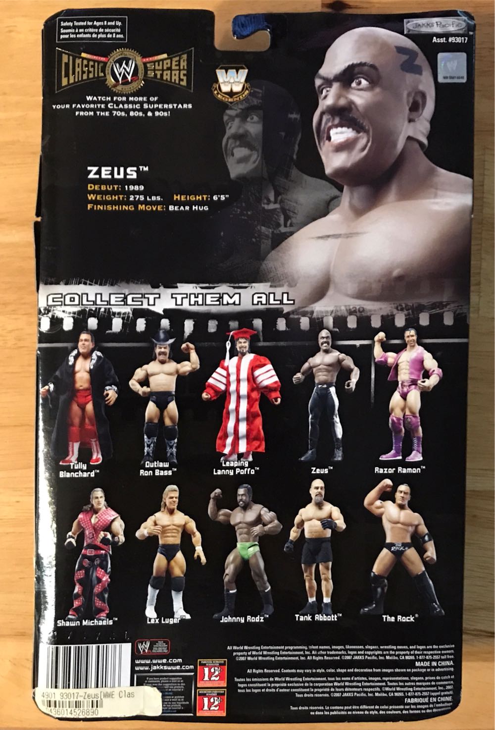 Zeus - Jakks Pacific (Classic Superstars) action figure collectible [Barcode 039897930176] - Main Image 2