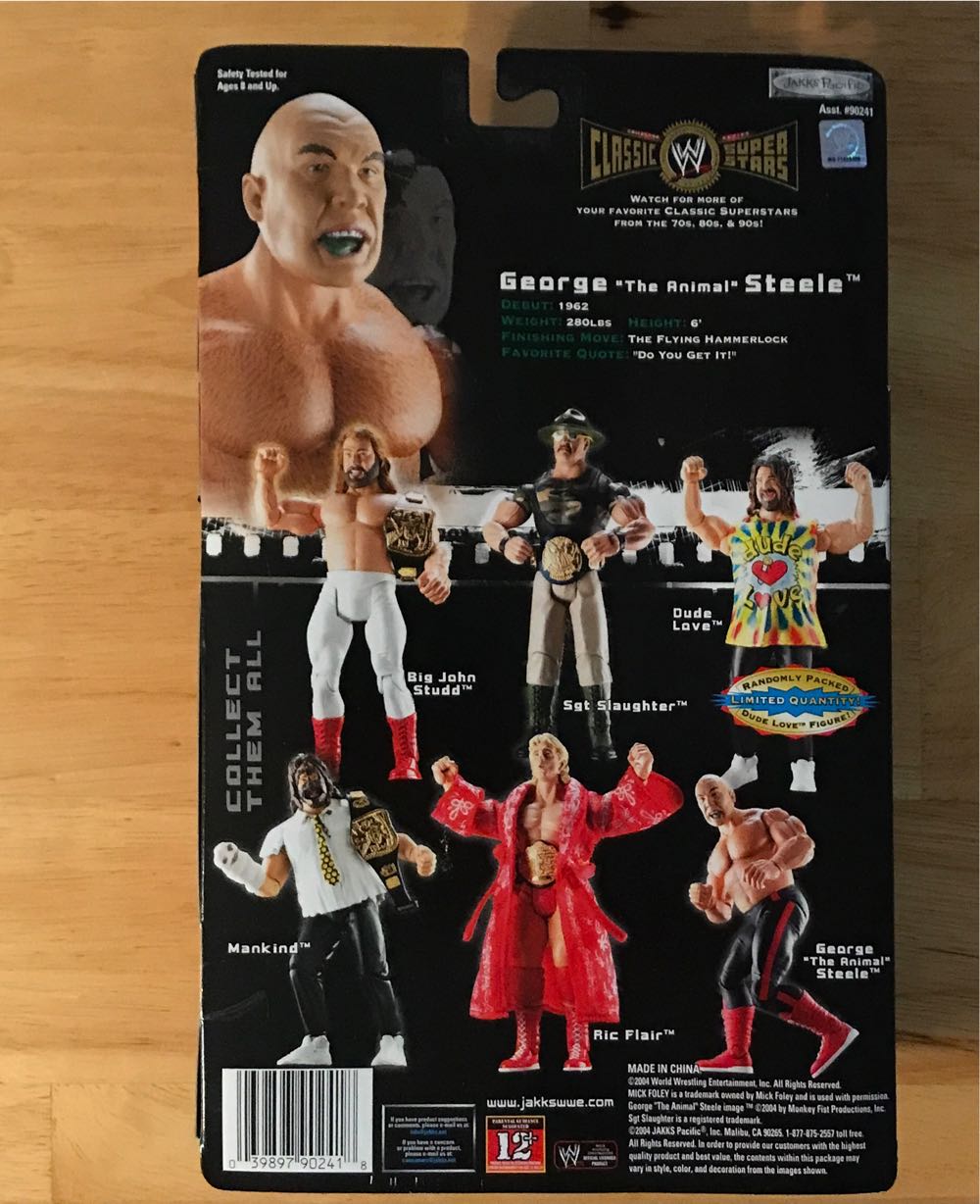 WWE Classic Superstars Series 2: Sgt. Slaughter - Jakks Pacific (WWE Jakks Classic Superstars) action figure collectible [Barcode 039897902418] - Main Image 2