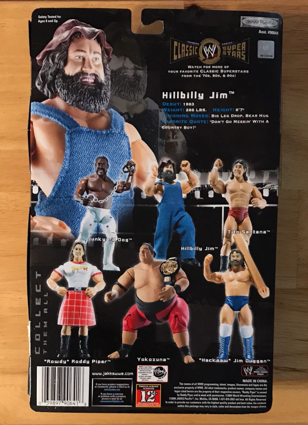 WWE Jakks Pacific Superstars Series 4: Hillbilly Jim - WWE Jakks Pacific Classic Superstars (WWE Jakks Pacific Superstars Series 4) action figure collectible [Barcode 039897906416] - Main Image 2