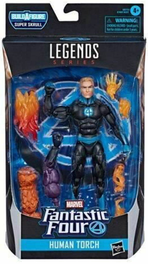 Marvel Legends: Human Torch - Hasbro (Marvel Legends (BAF - Super Skrull)) action figure collectible - Main Image 1