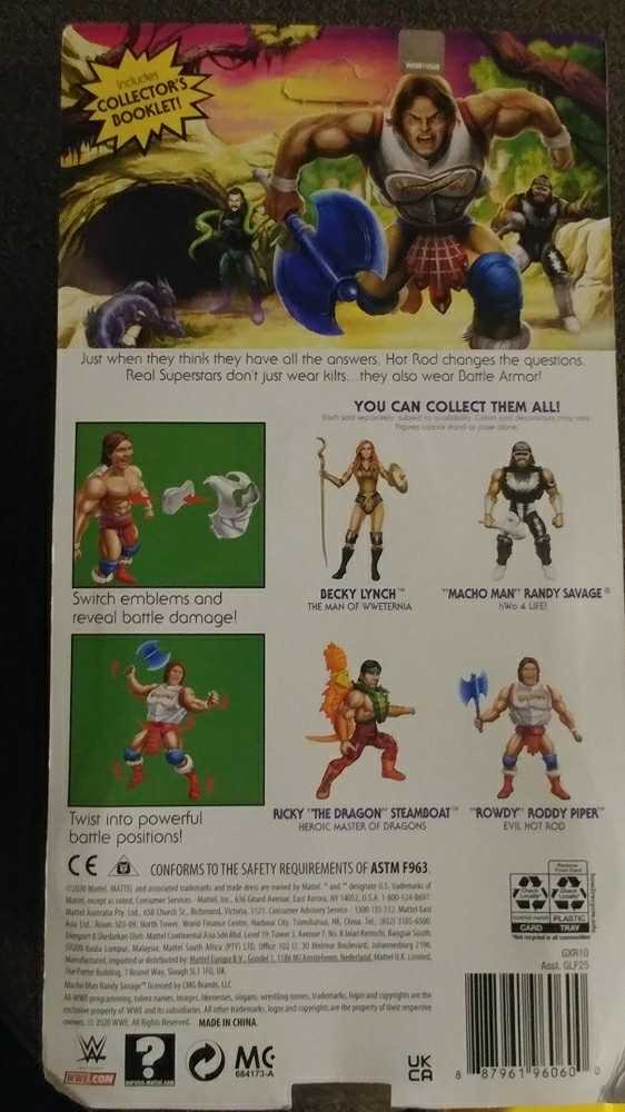 “Rowdy” Roddy Piper - Mattel Wwe (Masters Of The WWE Universe) action figure collectible [Barcode 887961960600] - Main Image 2