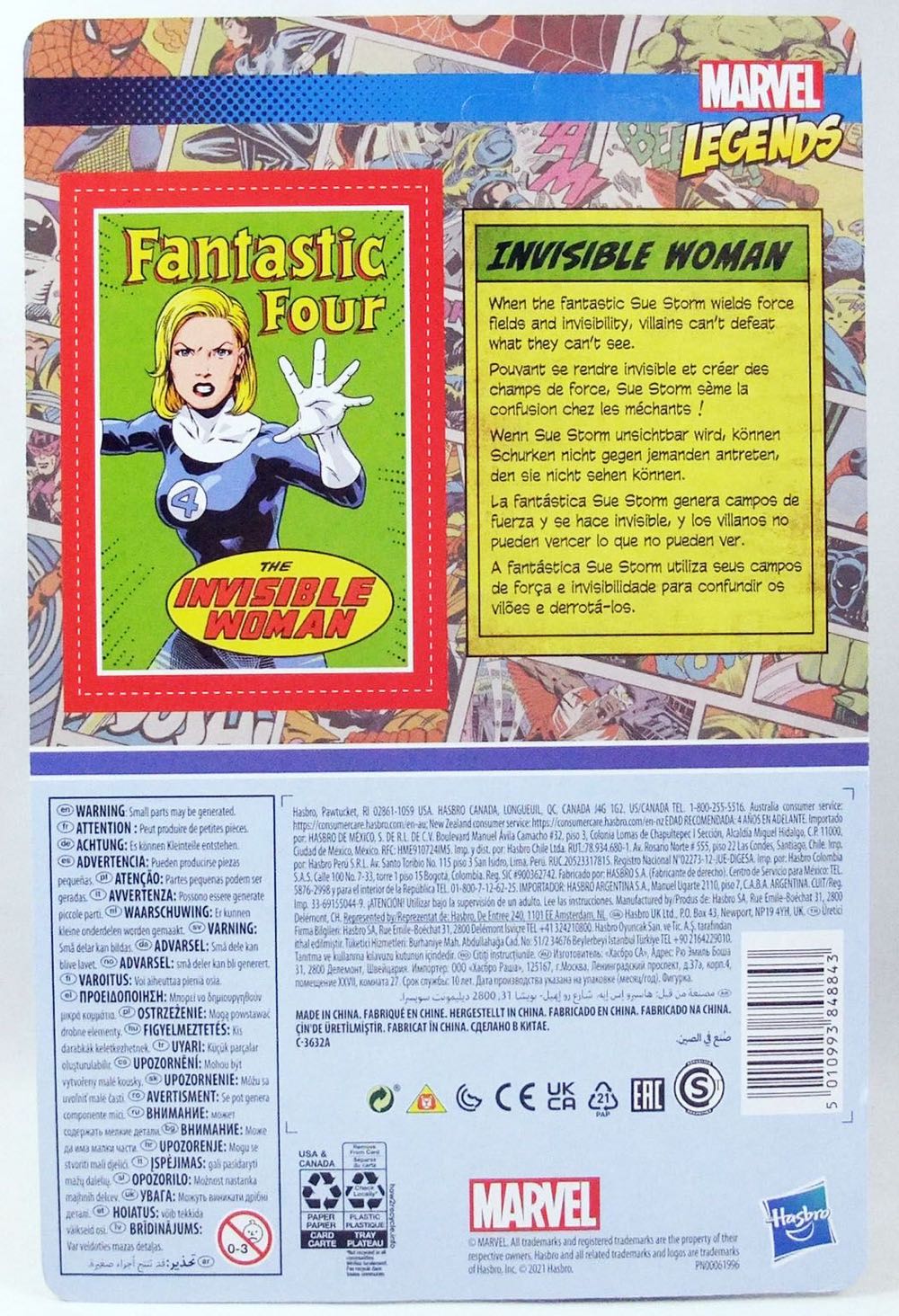 Invisble Woman - Hasbro (Marvel Legends Retro Vintage - Kenner) action figure collectible [Barcode 5010993848843] - Main Image 3