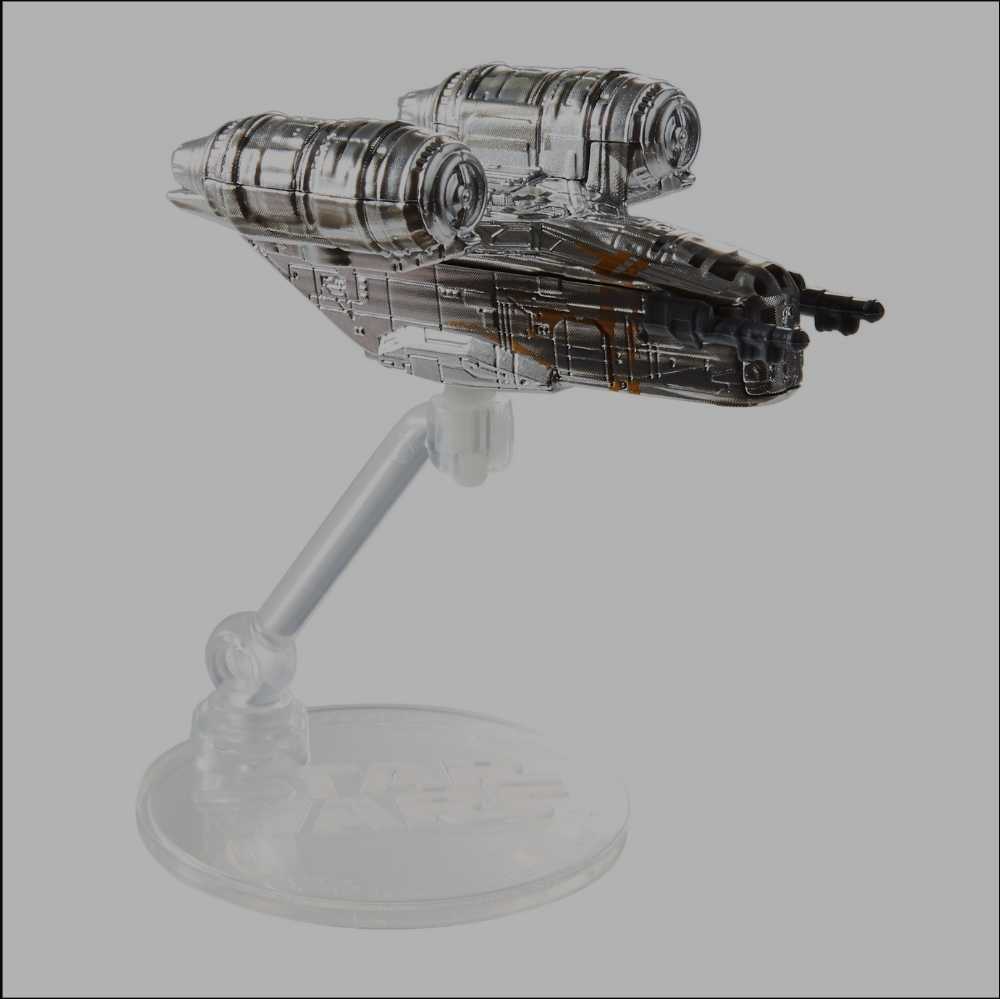 Star Wars: Starships Razor Crest - Hot Wheels from Mattel (Hot Wheels Starships) action figure collectible [Barcode 887961947564] - Main Image 4