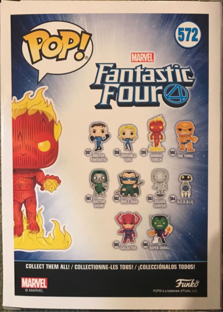 Human Torch Glow In The Dark - Funko Pop (Marvel Exclusive Collector Corps) action figure collectible - Main Image 2