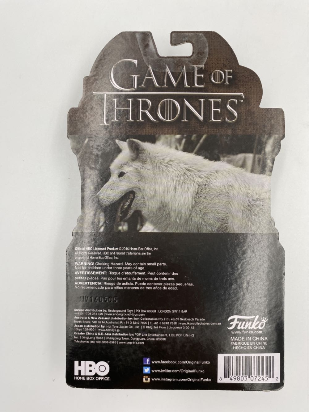 Game of Thrones: Ghost - Funko (Game Of Thrones) action figure collectible - Main Image 3
