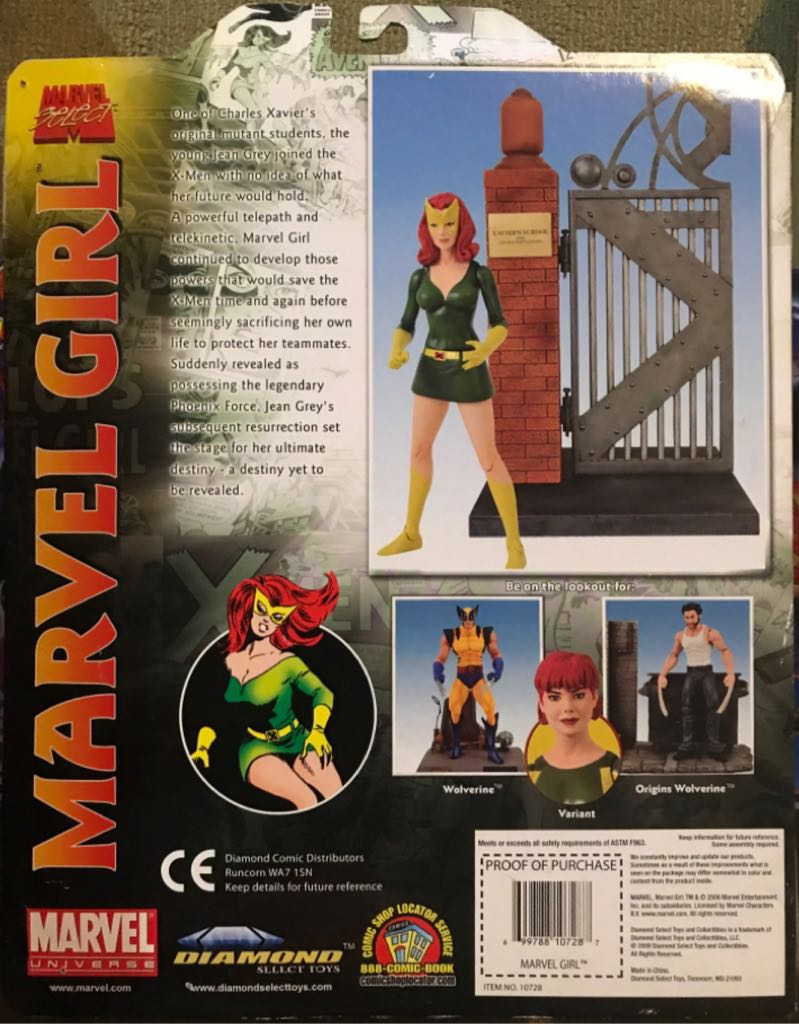 2009 Diamond Marvel Select MARVEL GIRL Masked Variant Figure MOC - Diamond Select Toys (Marvel Select) action figure collectible [Barcode 699788107287] - Main Image 2
