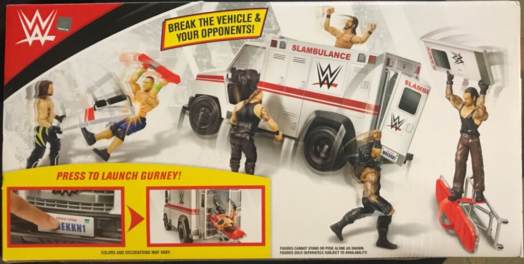 WWE Wreckin’ Slambulance - Mattel (WWE Wrekkin) action figure collectible [Barcode 887961872569] - Main Image 2