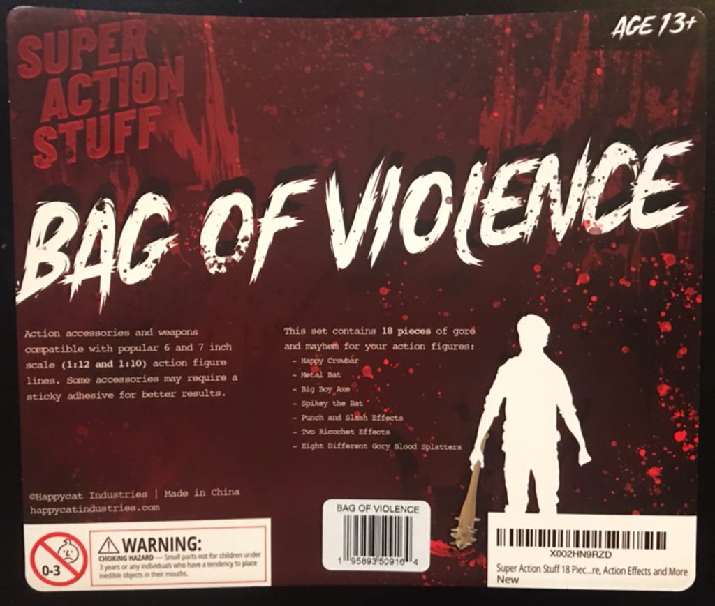 Bag of Violence - Happycat Industries (Super Action Stuff) action figure collectible [Barcode 195893509164] - Main Image 2