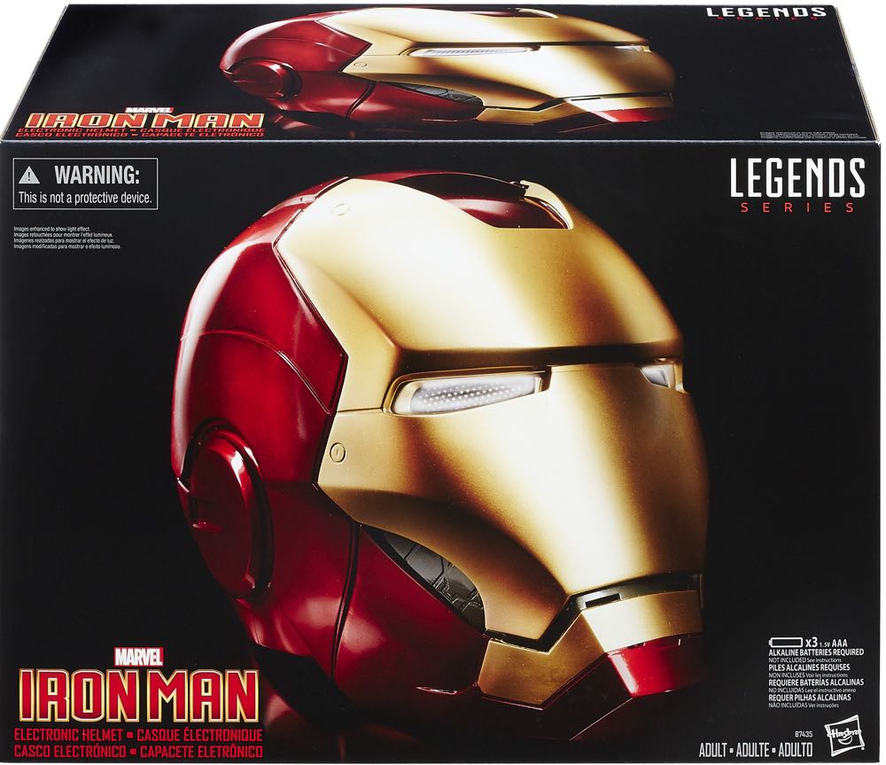 Iron Man Electronic Helmet - Hasbro (Marvel Legends) action figure collectible [Barcode 630509451647] - Main Image 2