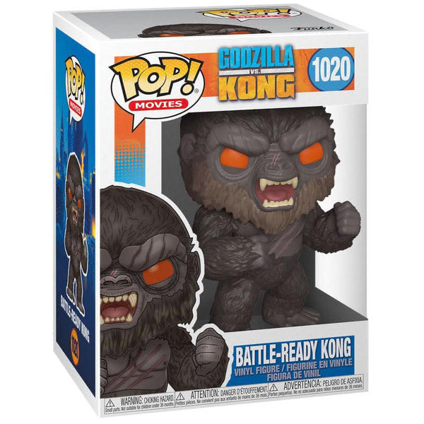 Godzilla Vs Kong # 1020 : Pop! Movies Battle-Ready Kong - Funko (Godzilla Vs Kong) action figure collectible [Barcode 889698509527] - Main Image 2