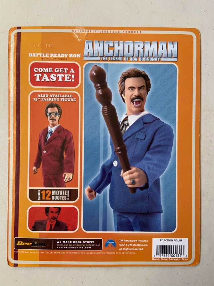 Anchorman Battle Ready Ron Burgundy  - Beeline (Anchorman) action figure collectible [Barcode 897332001313] - Main Image 2