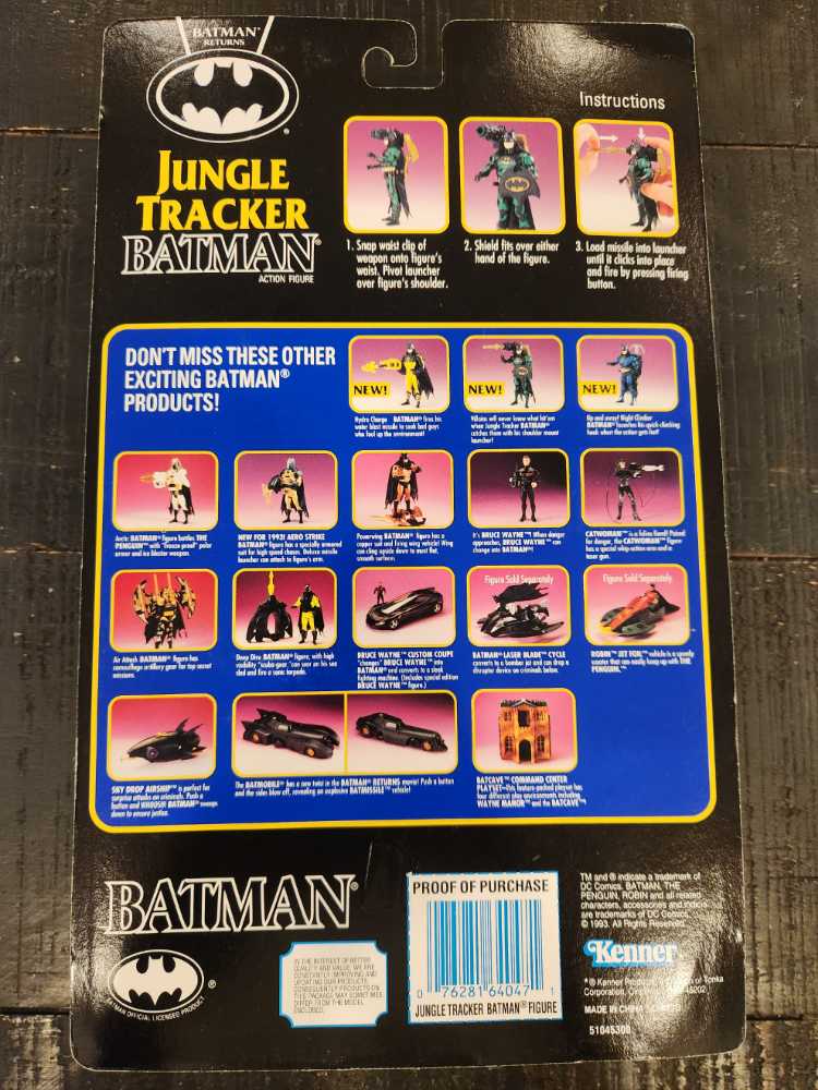 Batman Returns - Jungle Tracker Batman - Kenner (Batman Returns: Series II) action figure collectible [Barcode 076281640471] - Main Image 2