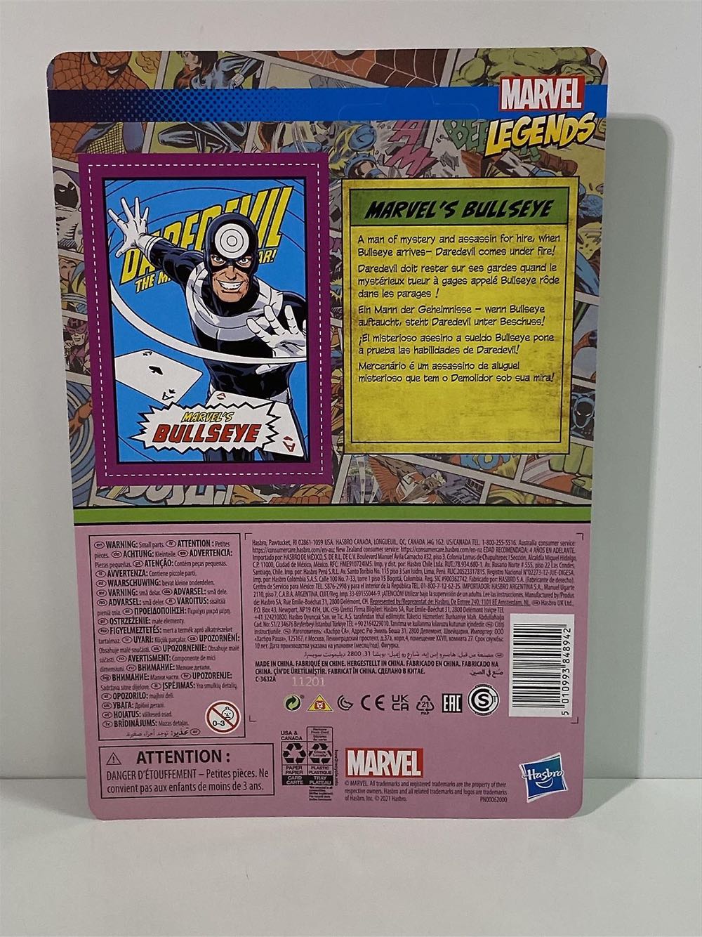 Bullseye - Hasbro (Marvel Legends Retro) action figure collectible [Barcode 5010993848942] - Main Image 3