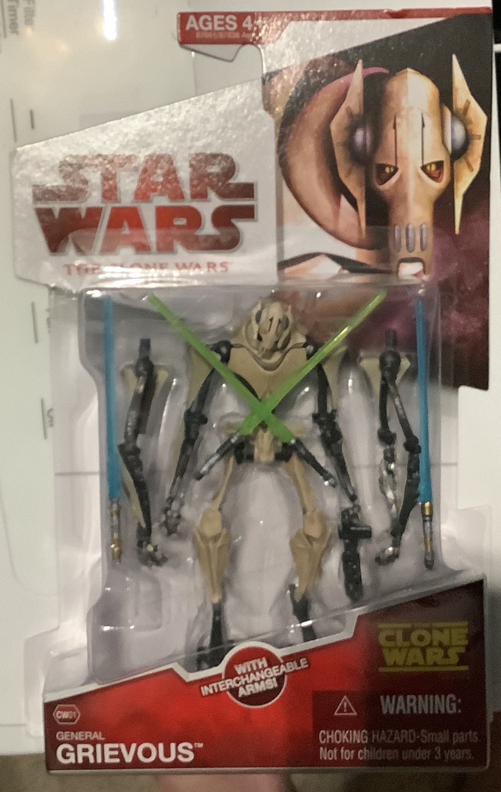General Grievous: CW01 - Hasbro (Star Wars: The Clone Wars) action figure collectible [Barcode 653569425823] - Main Image 2