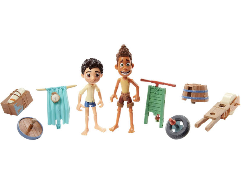 Luca: SCOOTER BUILD & CRASH PACK with Luca & Alberto - Mattel (Disney•Pixar: Luca) action figure collectible [Barcode 887961958959] - Main Image 4