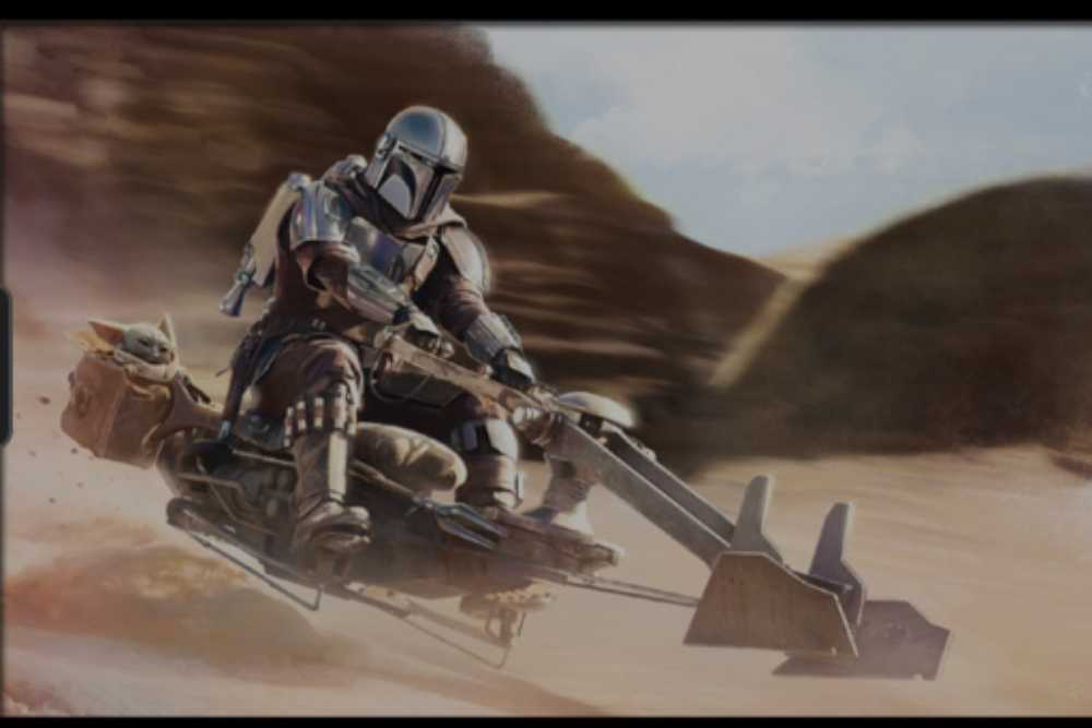 Hot Wheels - The Mandalorian Speeder - Hot Wheels by Mattel (Star Wars Hot Wheels) action figure collectible [Barcode 887961924510] - Main Image 4