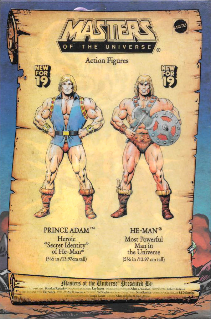 He-Man & Prince Adam - Mattel (2019 SDCC Exclusive) action figure collectible [Barcode 887961820089] - Main Image 3