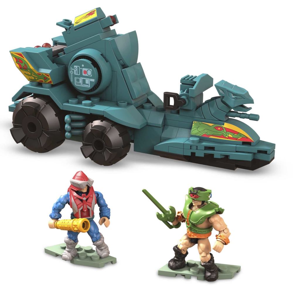Battle Ram W/ Mek-a-Neck & Tri-Klops - Mega Construx (Mega Construx MOTU) action figure collectible [Barcode 887961950755] - Main Image 2