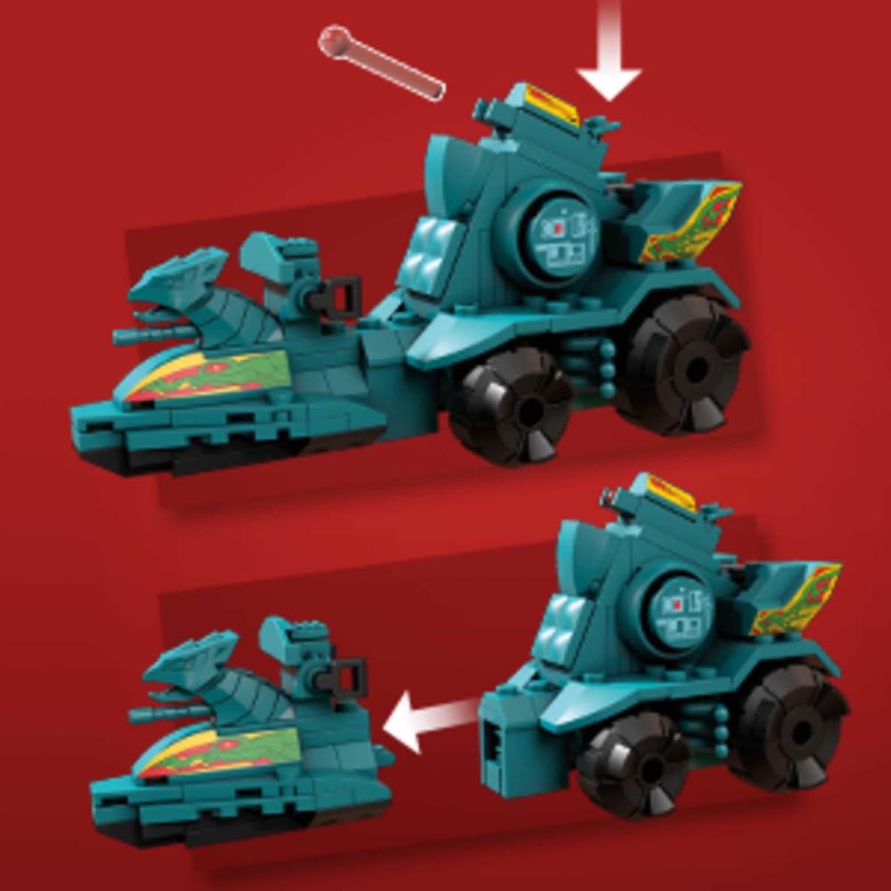 Battle Ram W/ Mek-a-Neck & Tri-Klops - Mega Construx (Mega Construx MOTU) action figure collectible [Barcode 887961950755] - Main Image 3