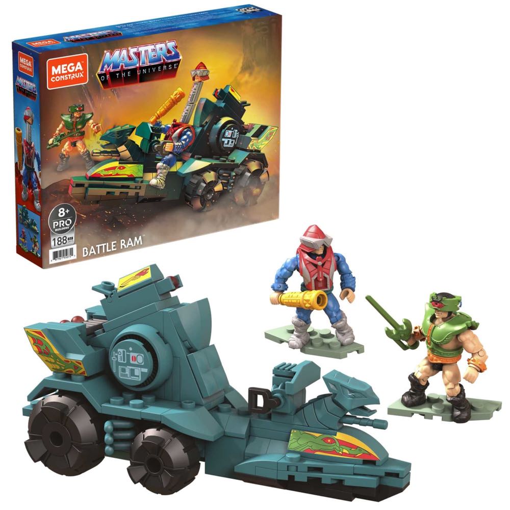 Battle Ram W/ Mek-a-Neck & Tri-Klops - Mega Construx (Mega Construx MOTU) action figure collectible [Barcode 887961950755] - Main Image 4