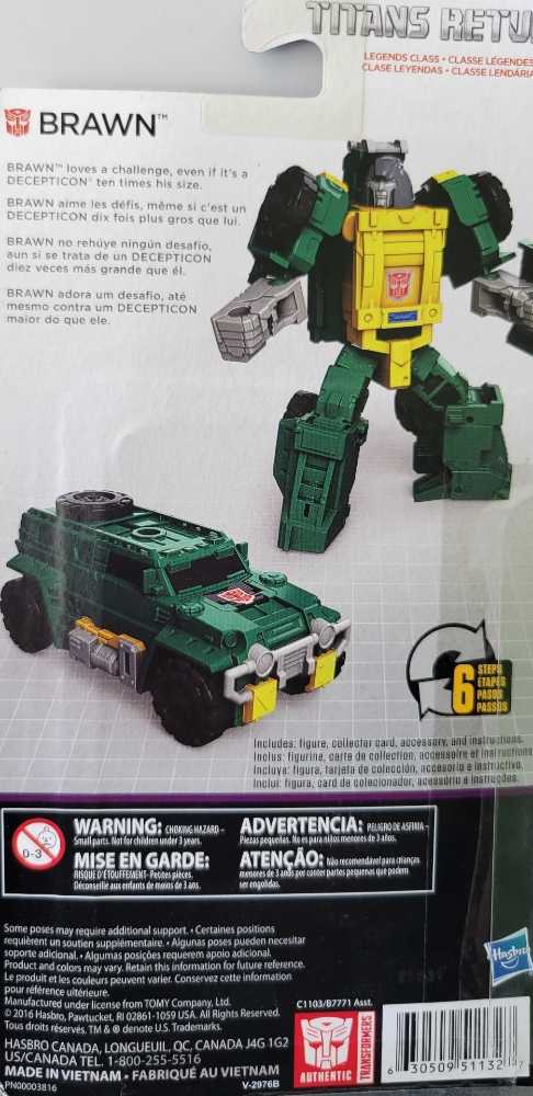 Brawn  - Hasbro (Titans Return) action figure collectible [Barcode 07056604] - Main Image 3