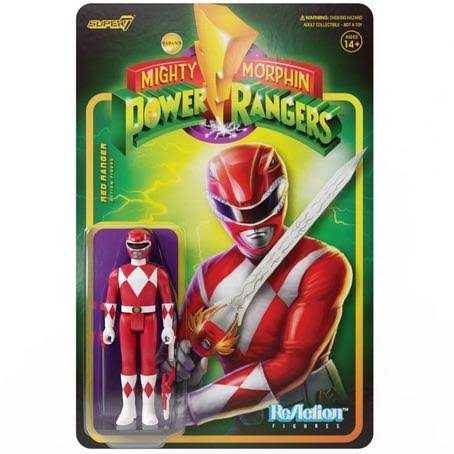 MMPR: Reaction - Red Ranger - Super 7 (Mighty Morphin Power Rangers) action figure collectible [Barcode 840049811546] - Main Image 1